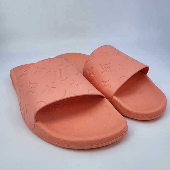 Louis Vuitton Men's Orange Monogram Waterfront Mule Sandals - Picture 2 of 15
